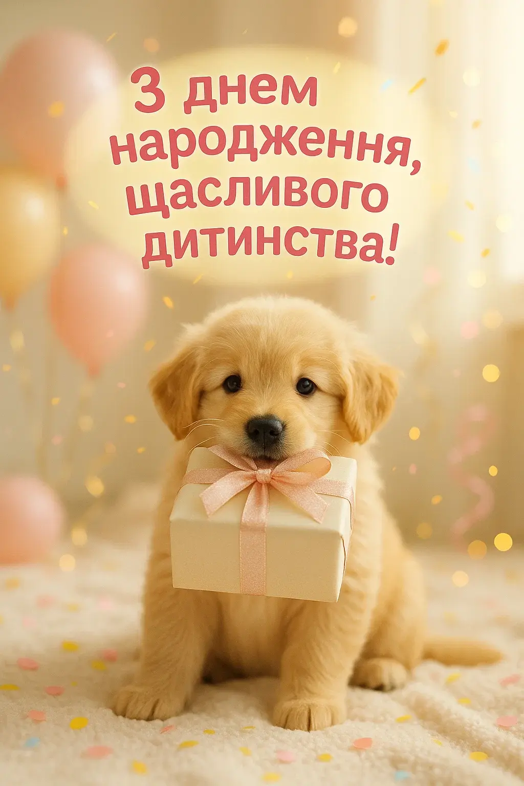 Привітання з днем народження для дитини дівчинки