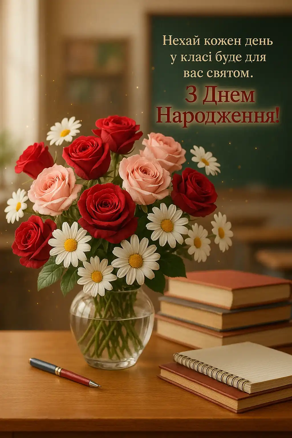 Привітання з днем народження вчительці класного керівника