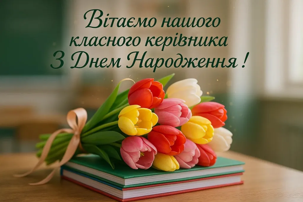 Привітання з днем народження вчительці класного керівника