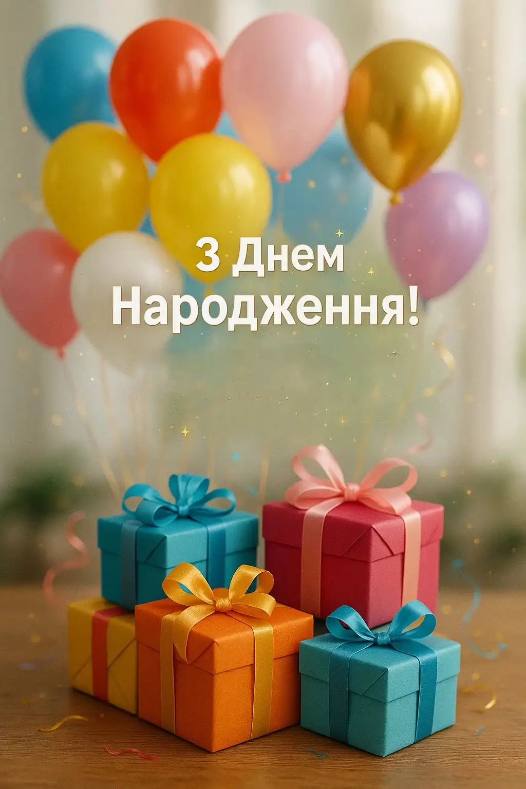 Привітання з днем народження простими словами