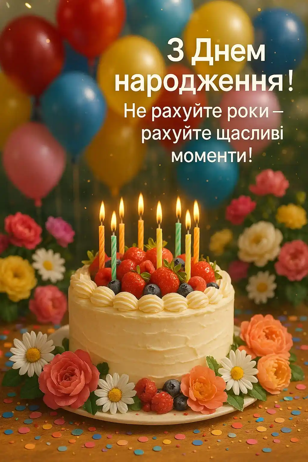 Привітання з днем народження простими словами