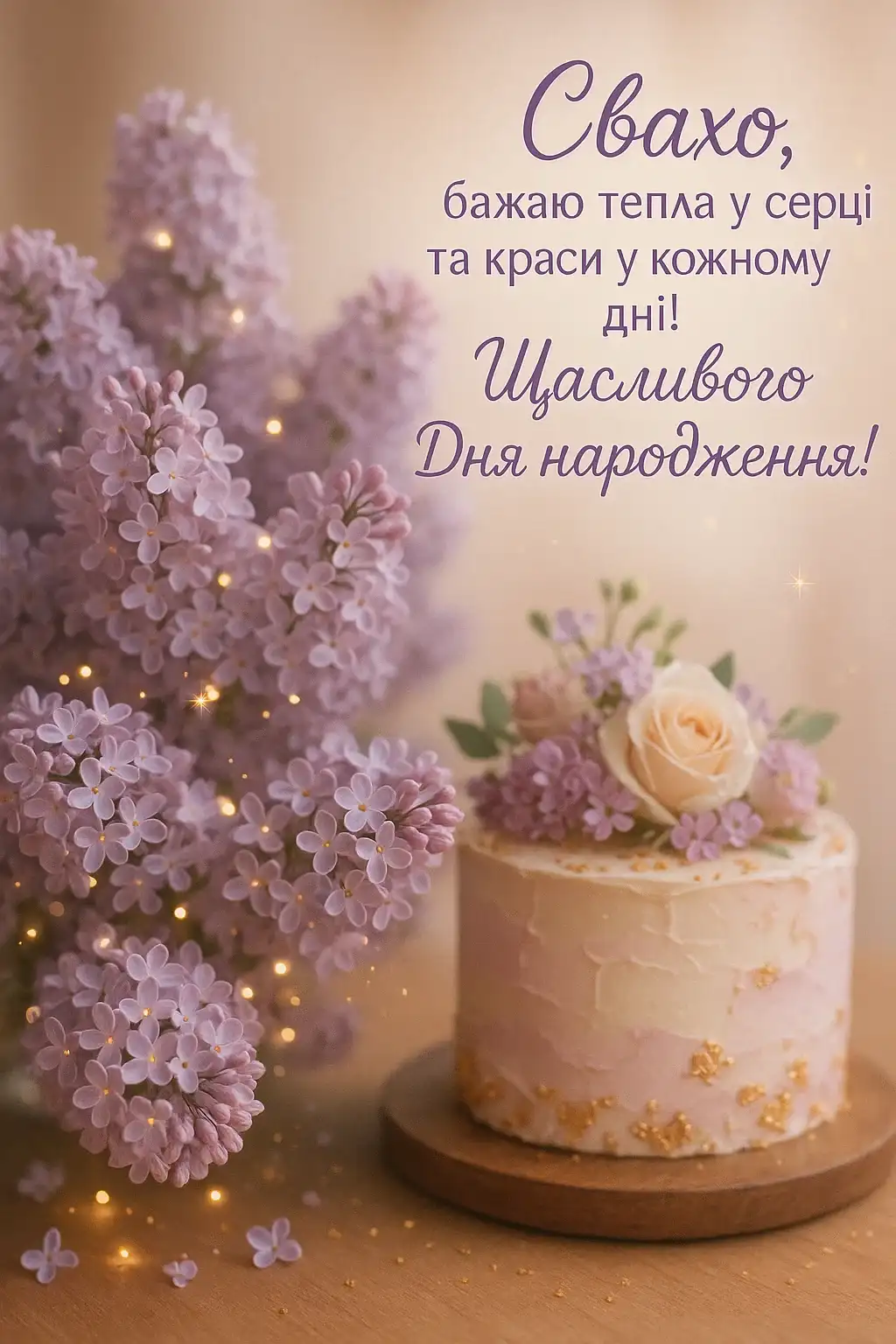 Привітання з днем народження свасі
