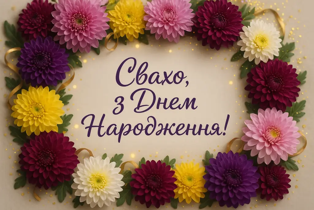 Привітання з днем народження свасі