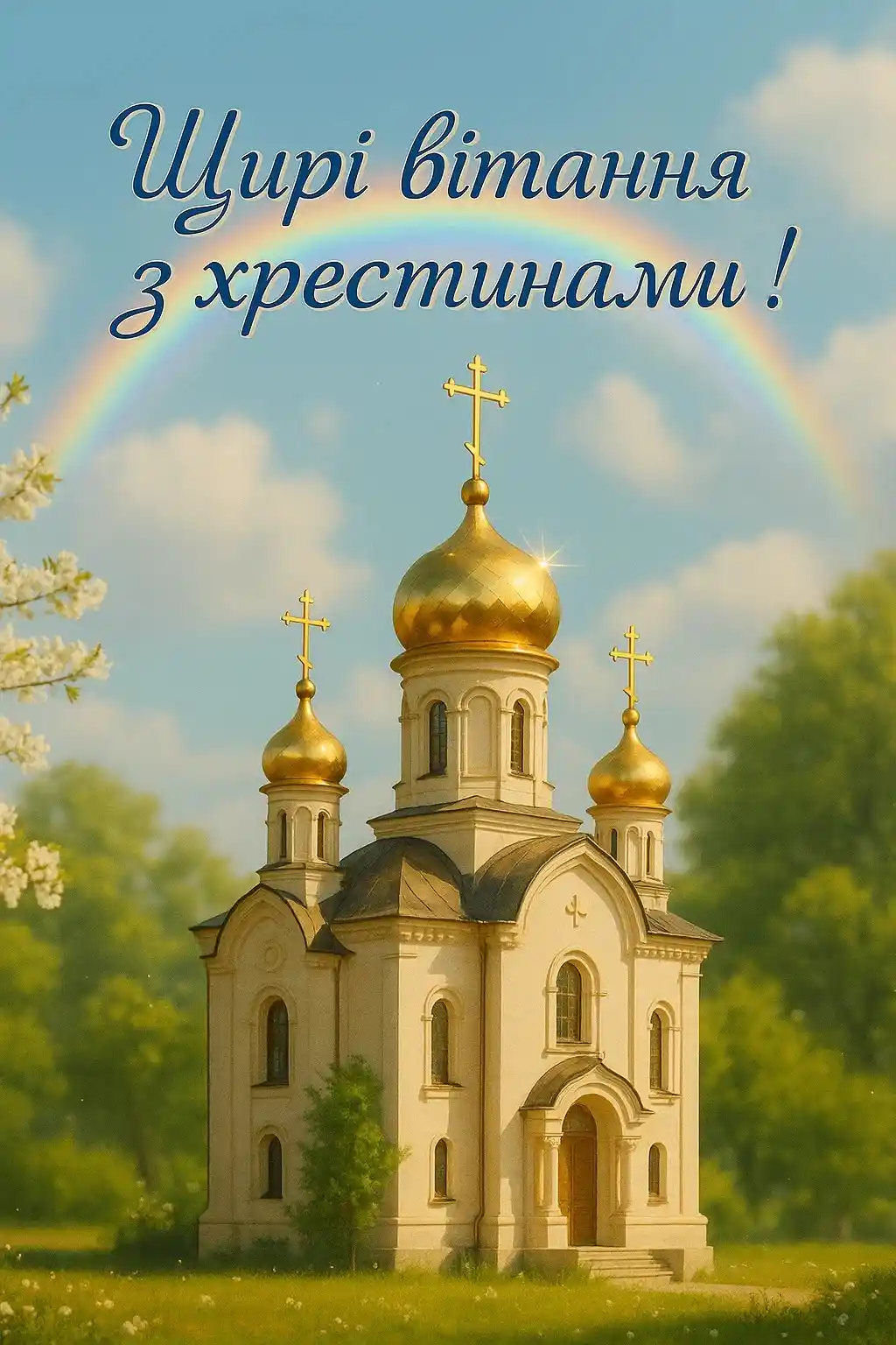 Привітання з хрестинами