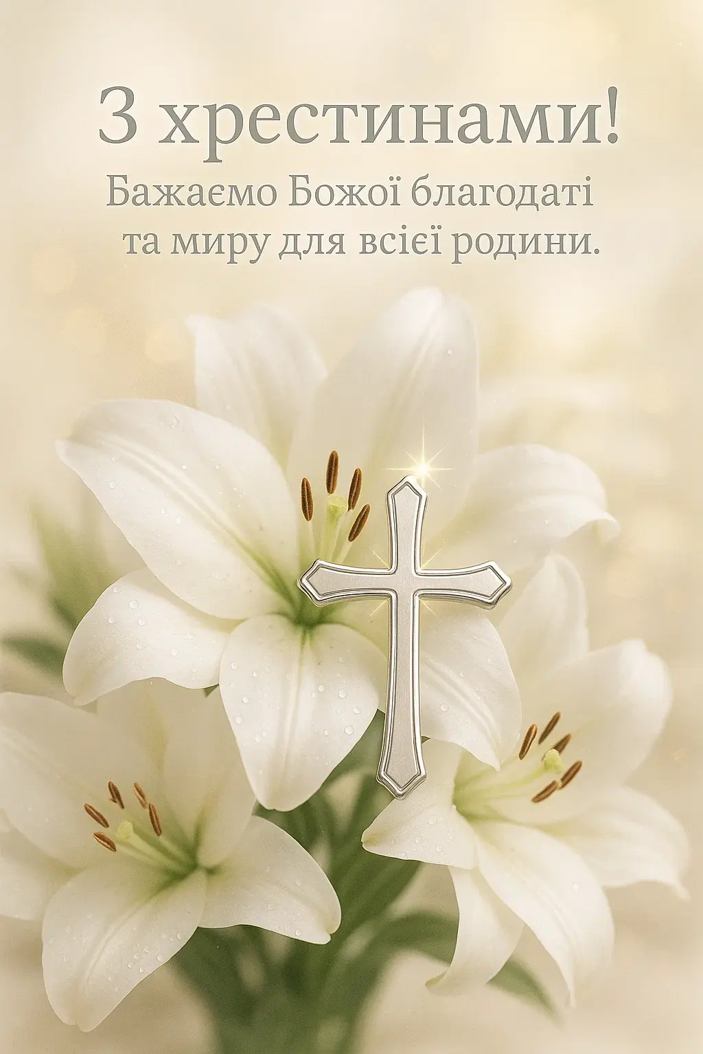 Привітання з хрестинами