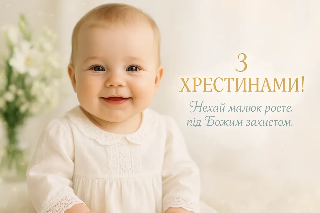 Привітання з хрестинами