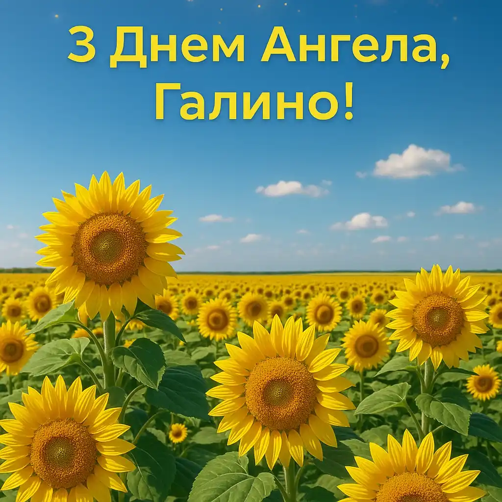 Привітання з днем ангела Галини для Галі
