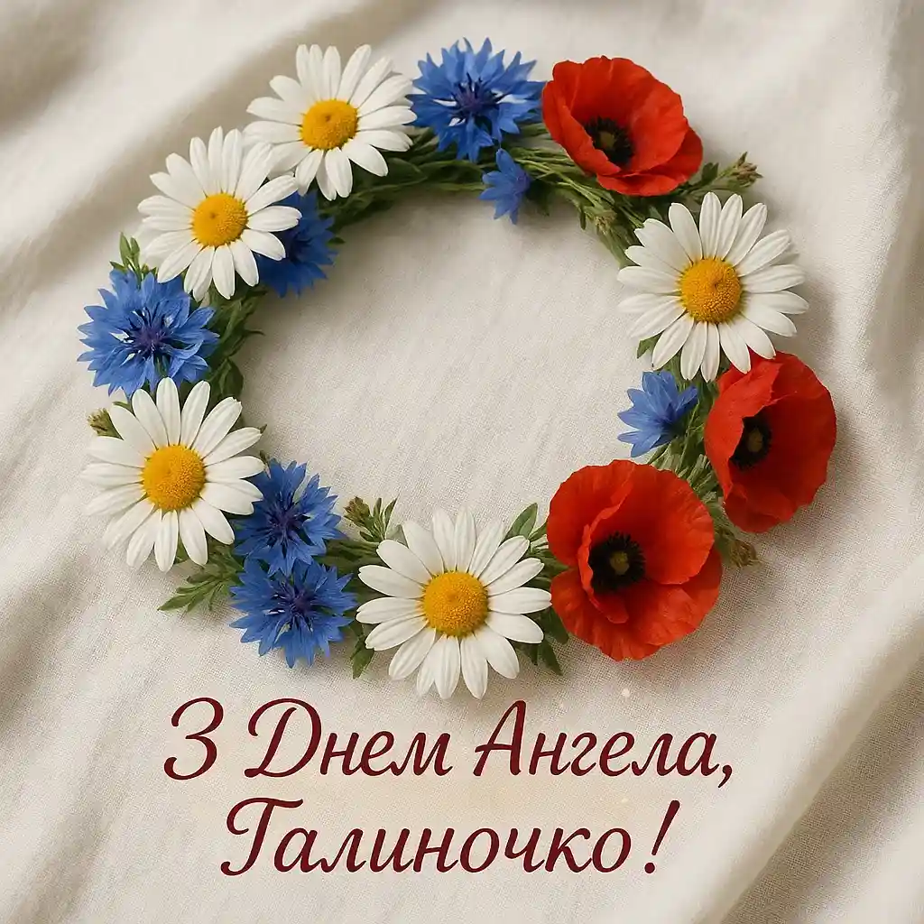 Привітання з днем ангела Галини для Галі