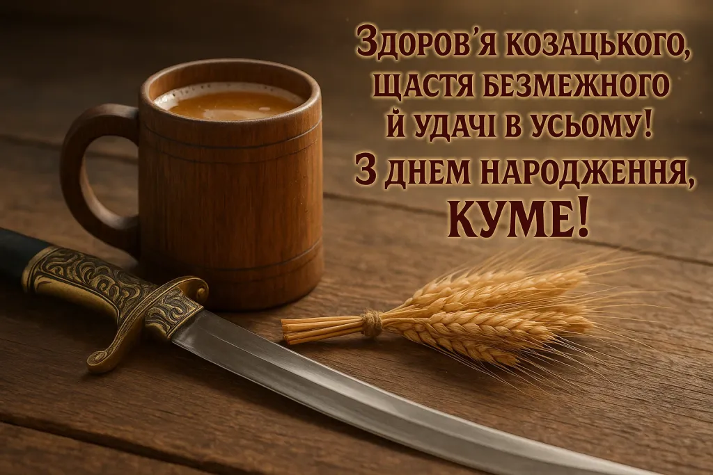 Привітання з днем народження для кума своїми словами Привітання з днем народження для кума своїми словами
