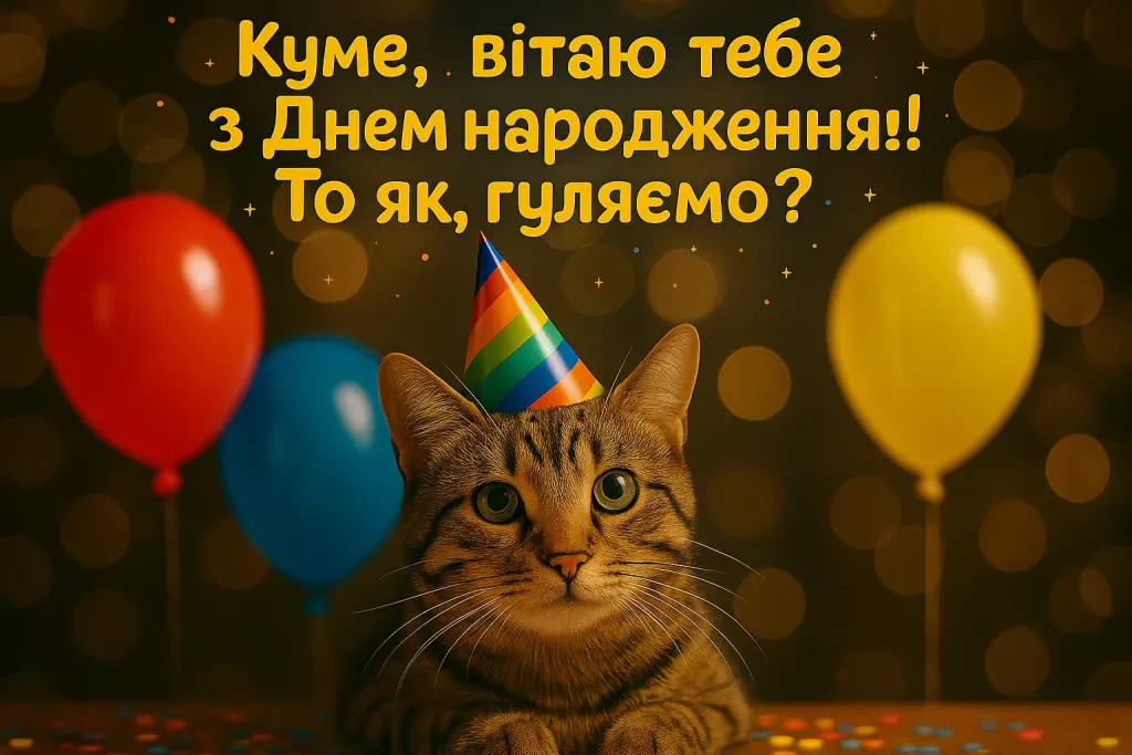 Привітання з днем народження для кума своїми словами Привітання з днем народження для кума своїми словами
