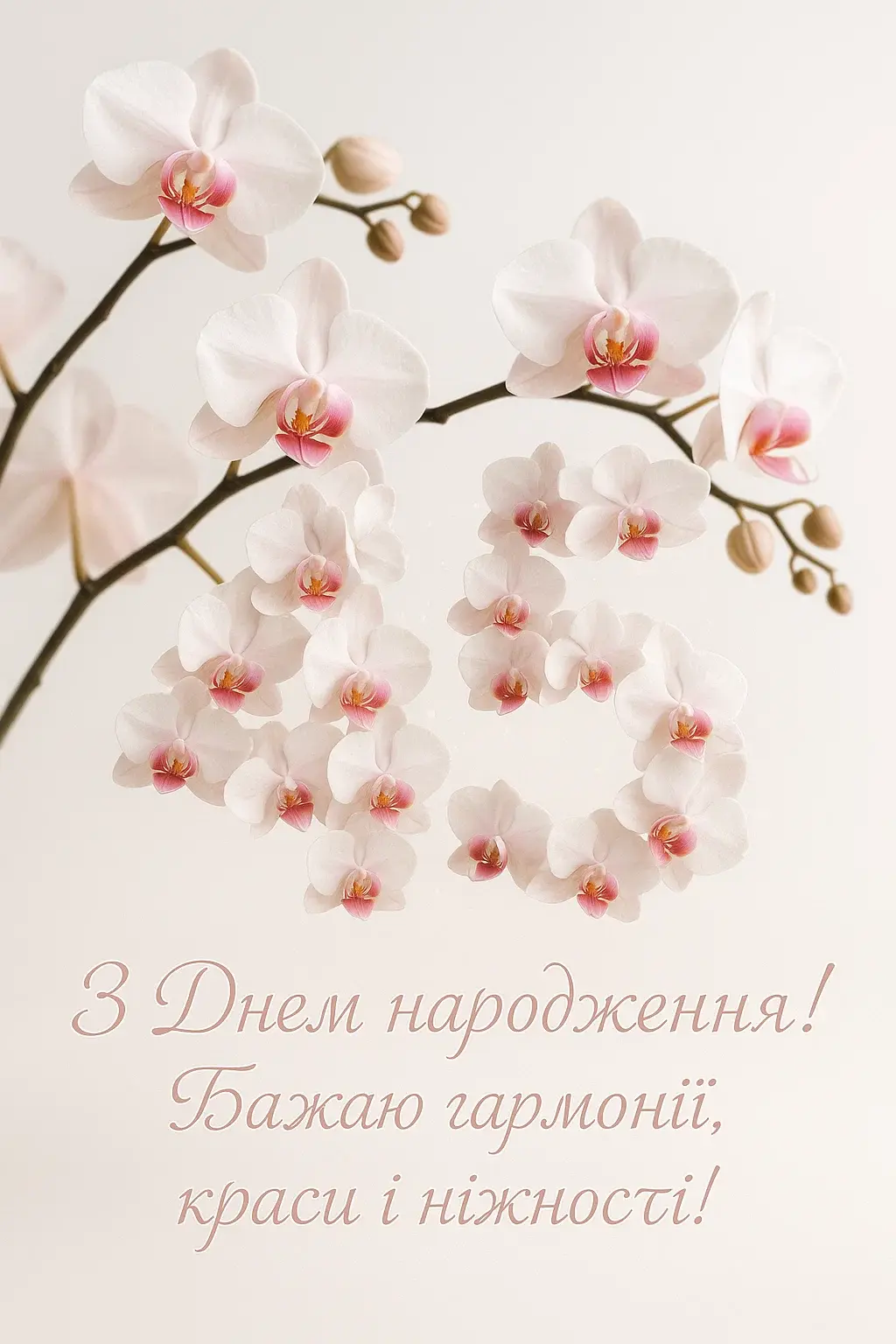 Привітання з 45-річчям жінці