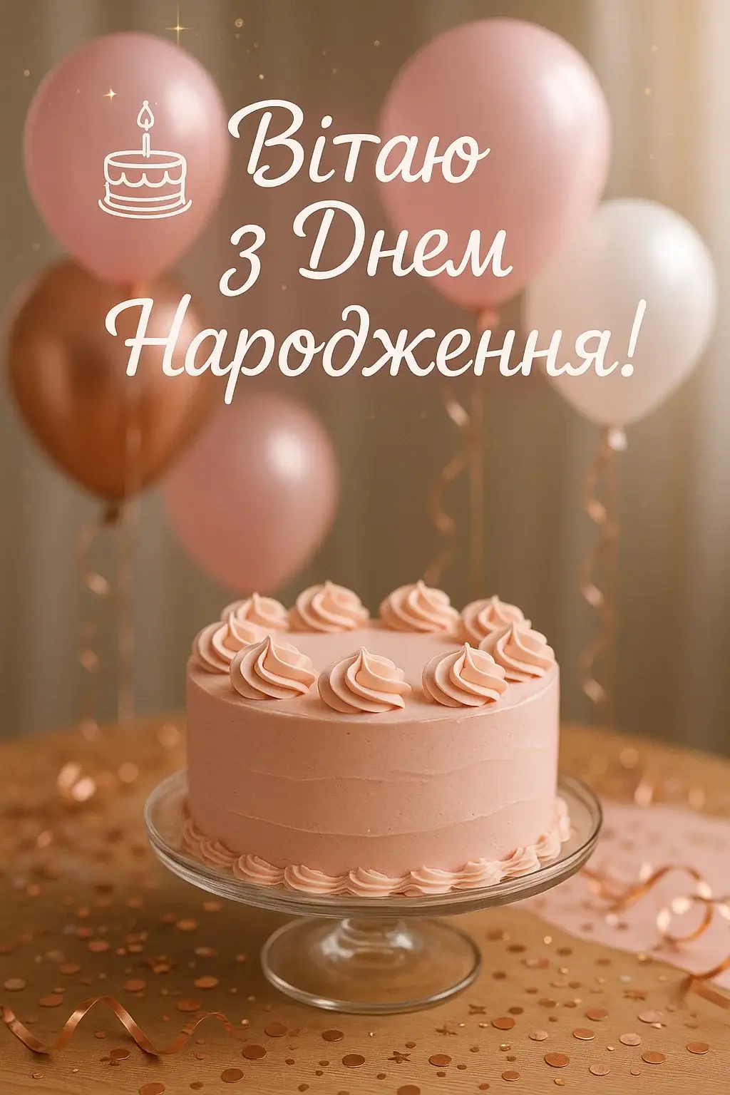 Привітання з днем народження для дівчат