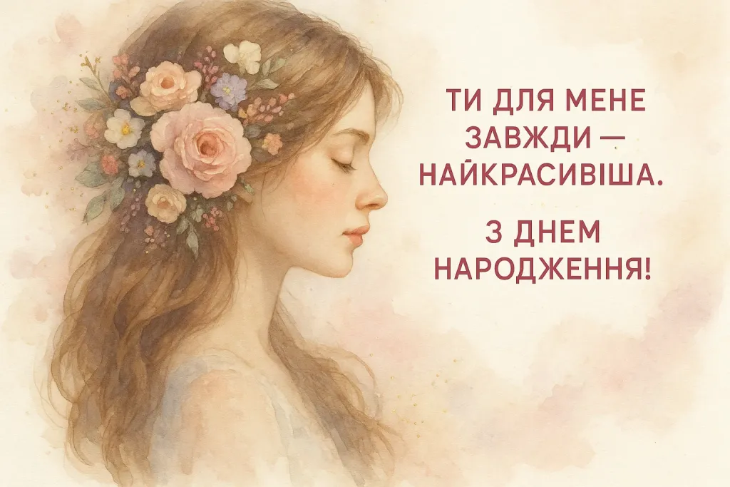 Привітання коханій дружині з днем народження