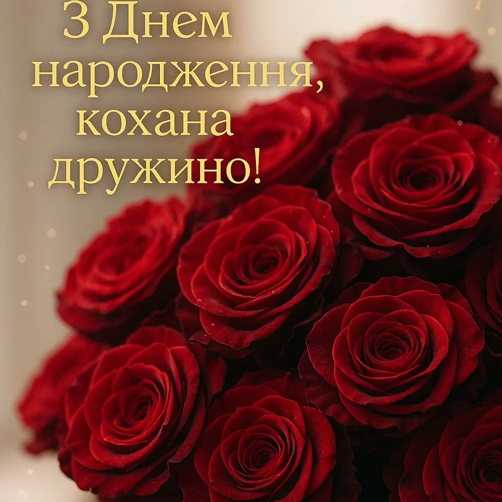 Привітання коханій дружині з днем народження
