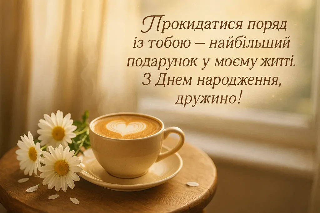 Привітання коханій дружині з днем народження