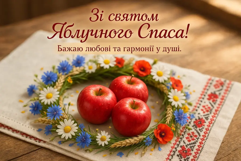 Привітання з яблучним спасом