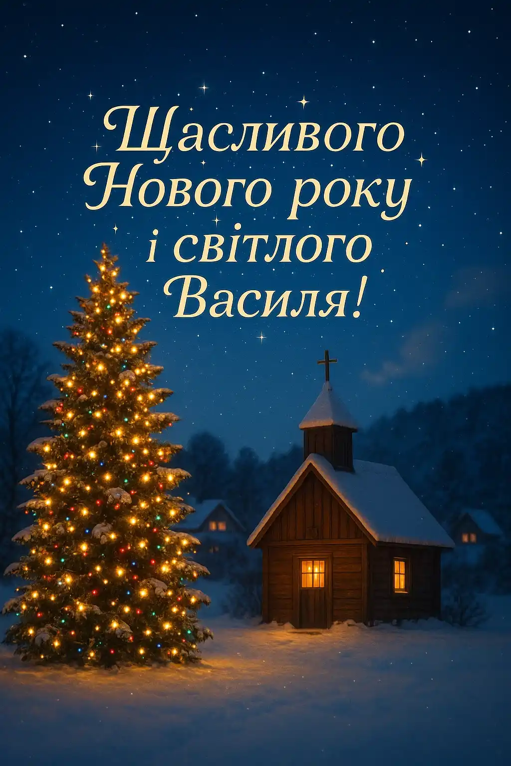Привітання з Василем і Новим роком