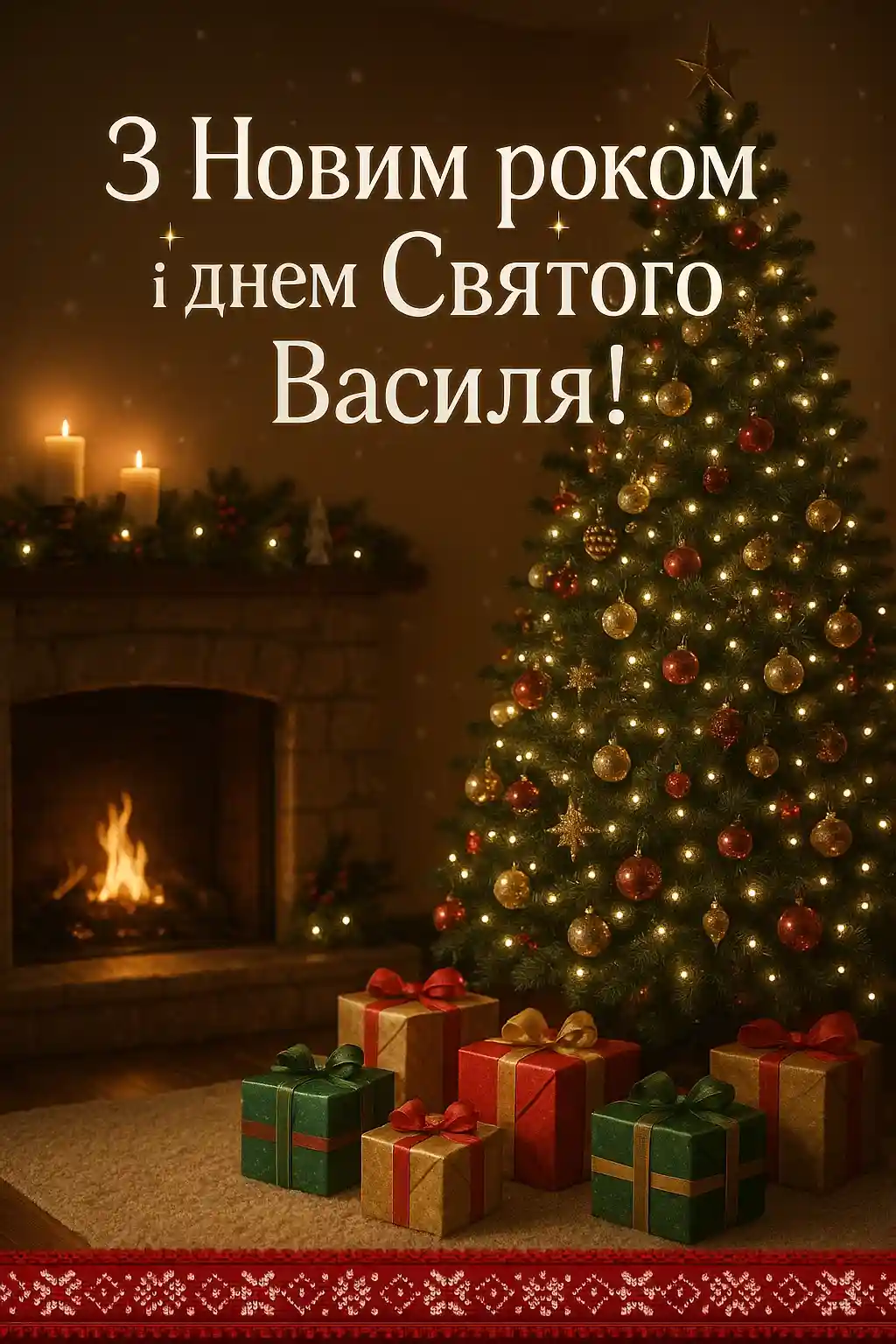 Привітання з Василем і Новим роком