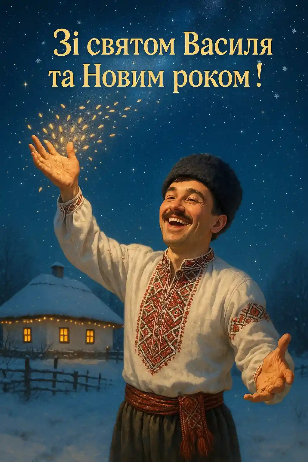 Привітання з Василем і Новим роком