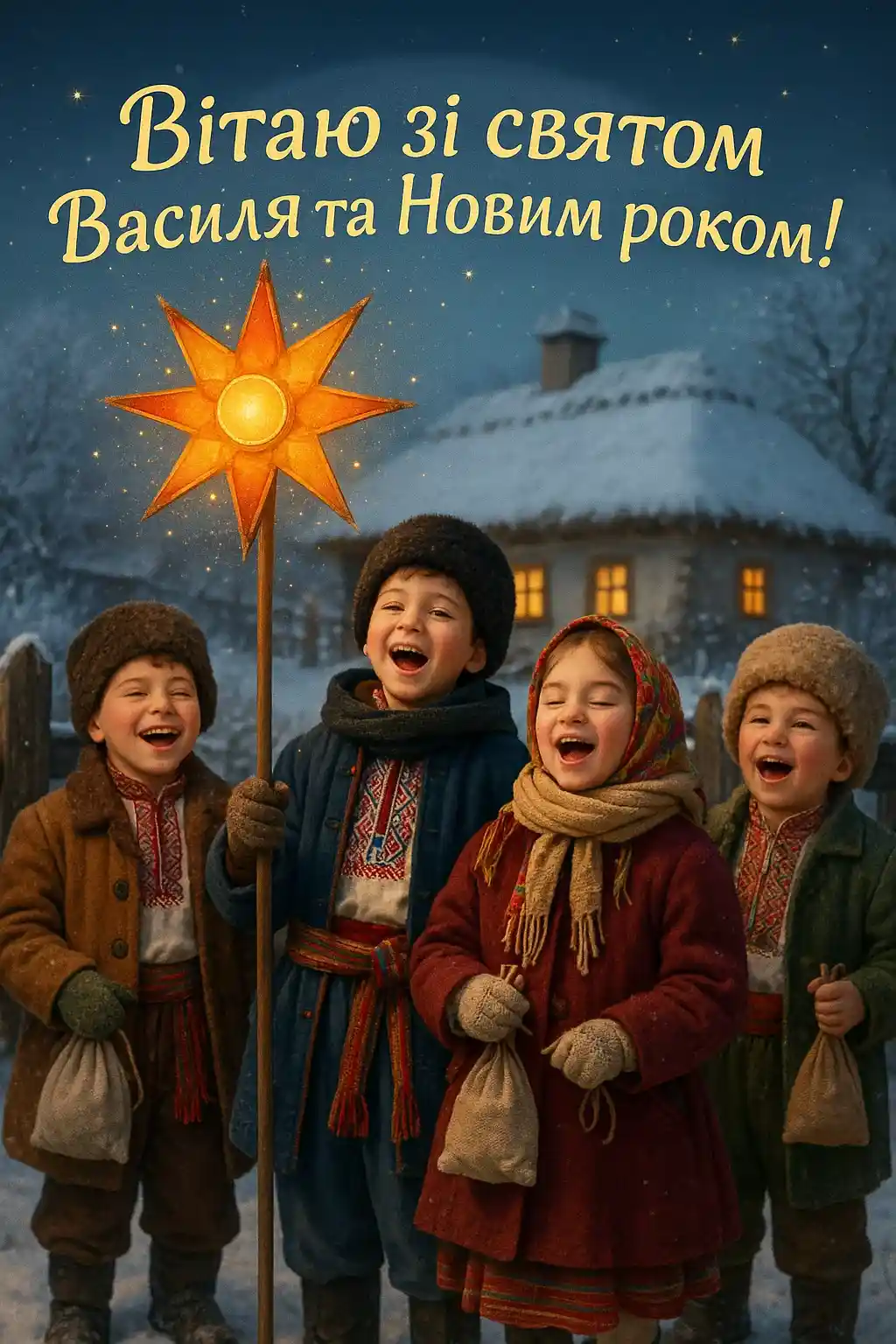 Привітання з Василем і Новим роком