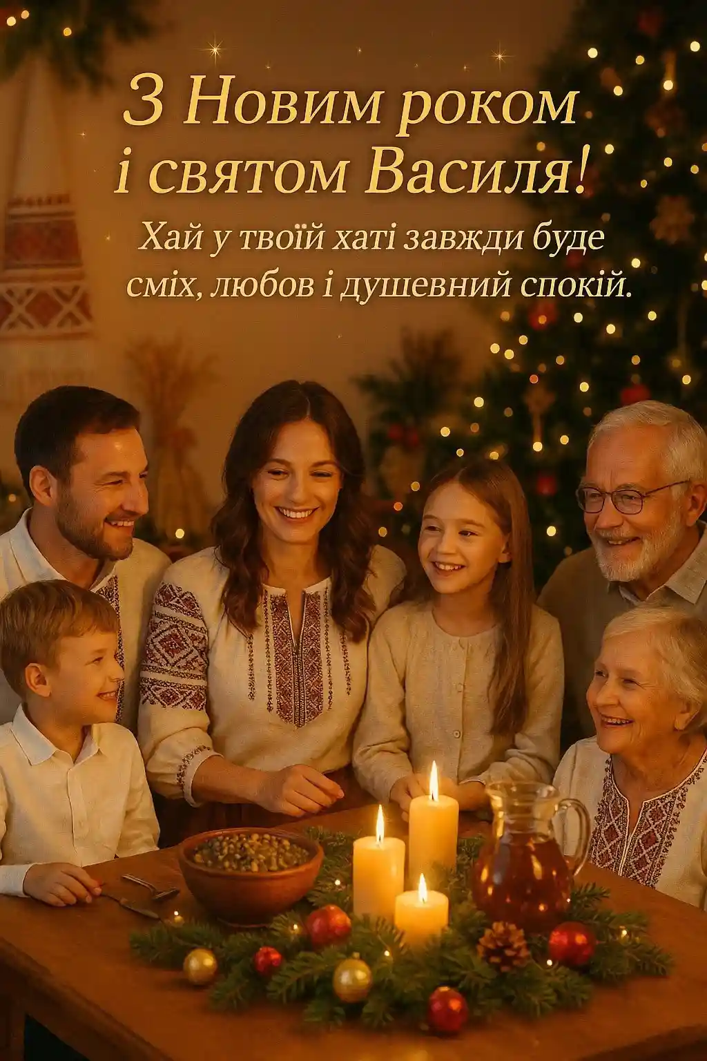 Привітання з Василем і Новим роком