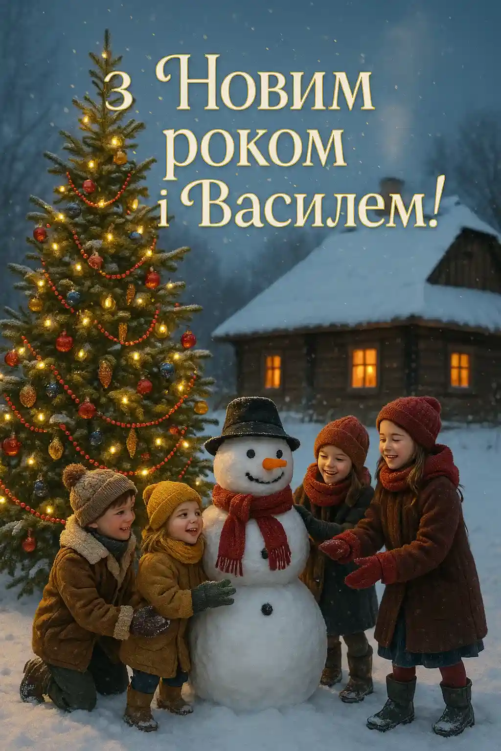 Привітання з Василем і Новим роком