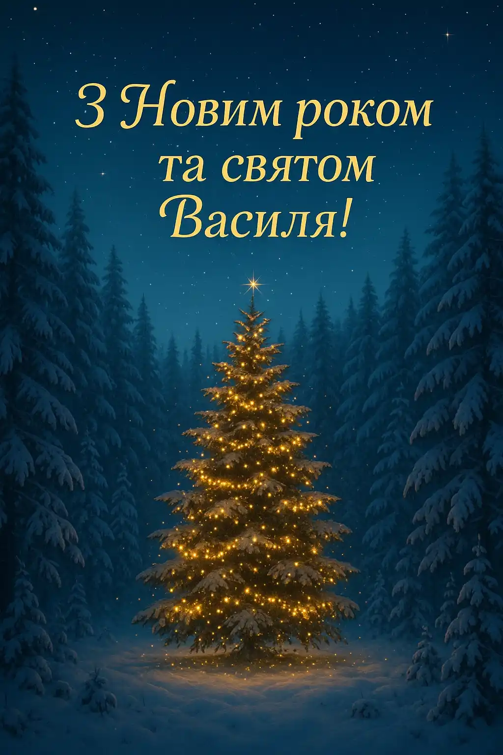 Привітання з Василем і Новим роком