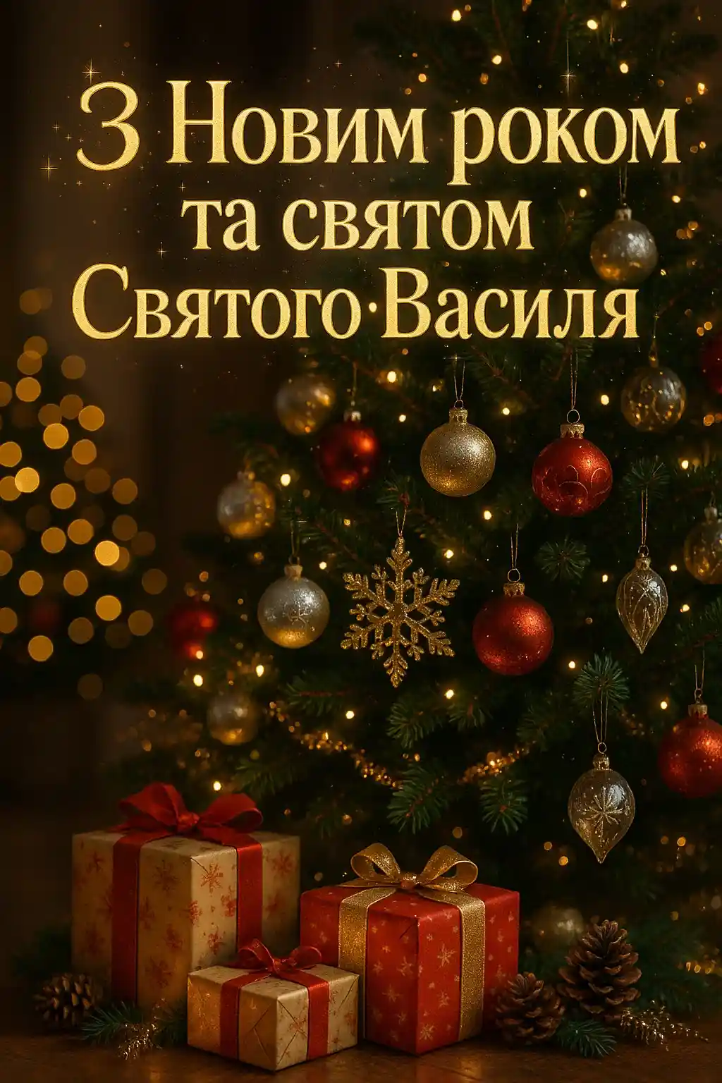 Привітання з Василем і Новим роком