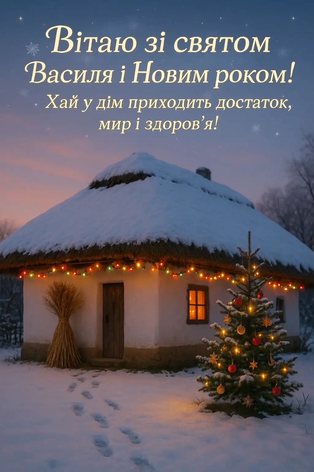 Привітання з Василем і Новим роком