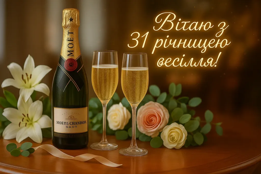 Привітання з 31 річницею весілля