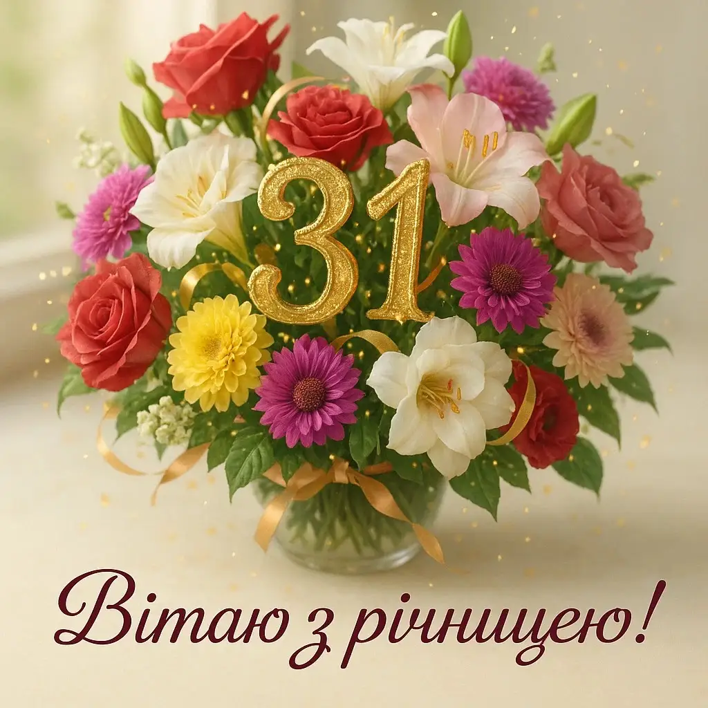 Привітання з 31 річницею весілля