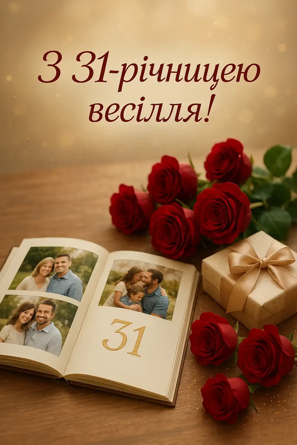 Привітання з 31 річницею весілля