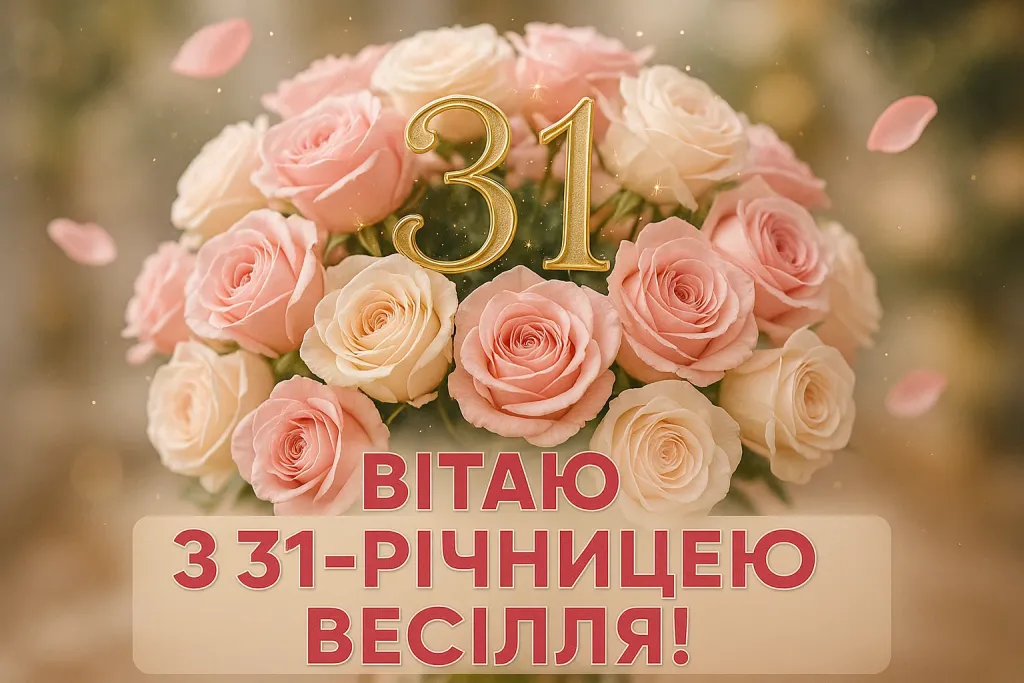 Привітання з 31 річницею весілля