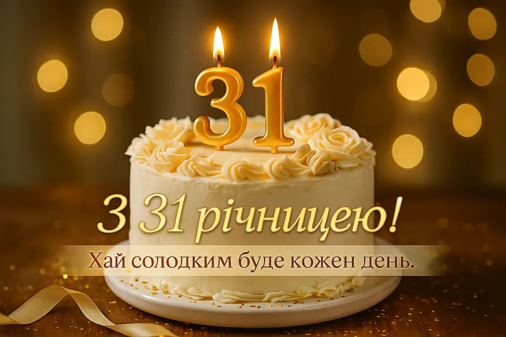 Привітання з 31 річницею весілля