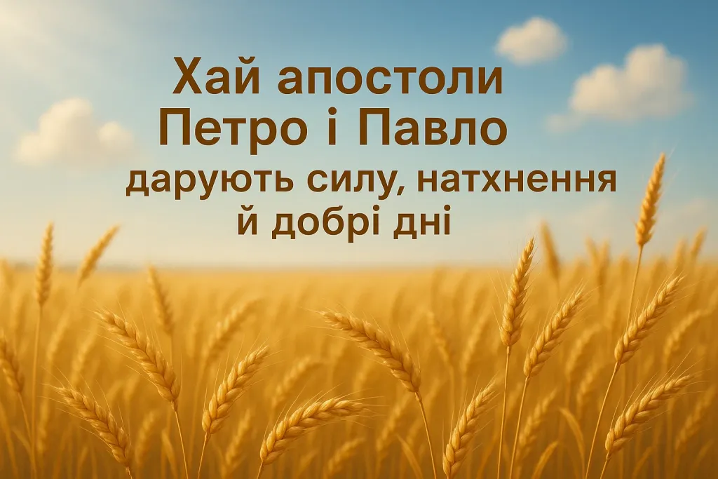 Привітання з Петра і Павла