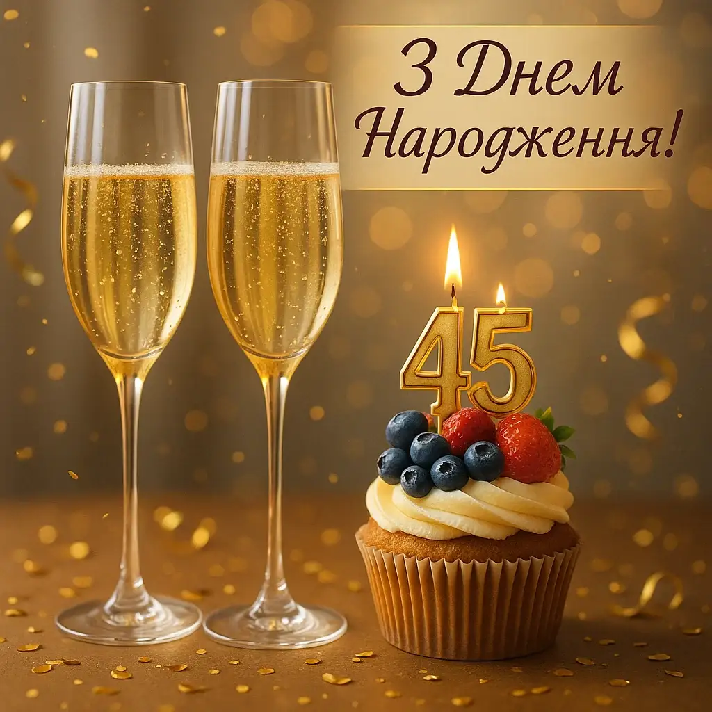 Привітання з 45 річчям