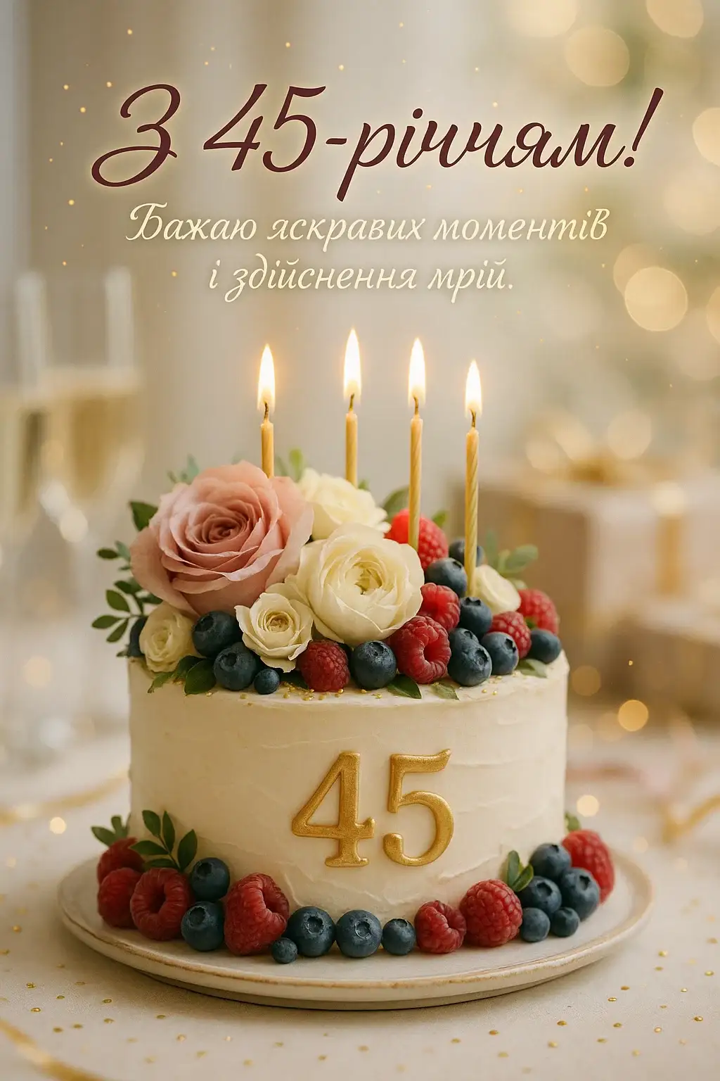 Привітання з 45 річчям