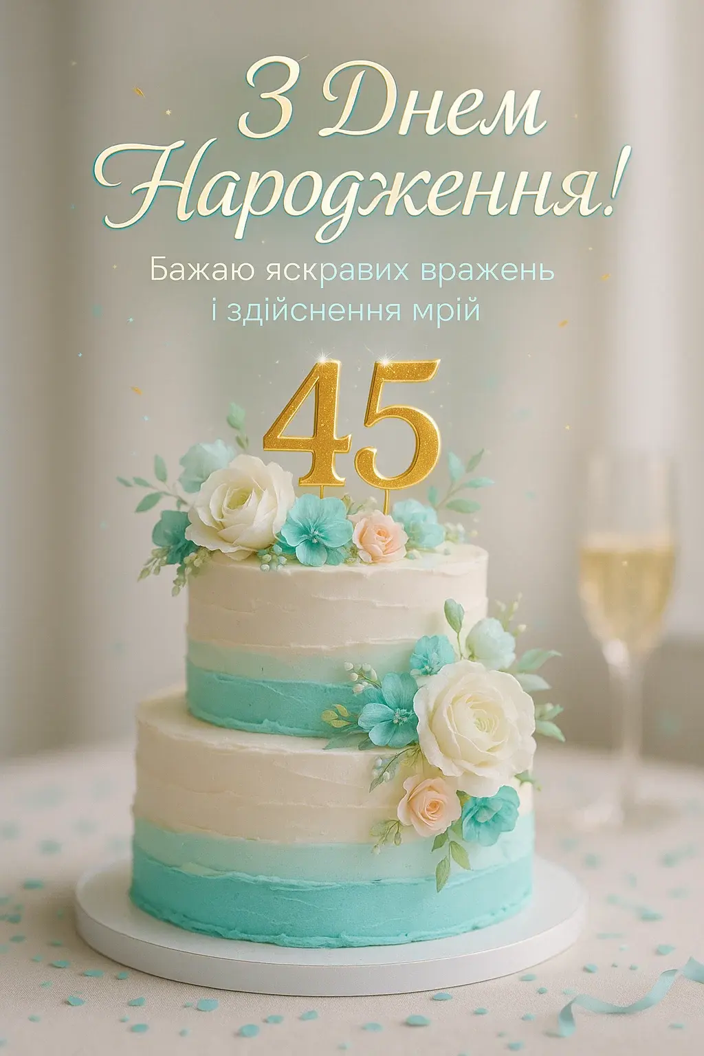 Привітання з 45 річчям