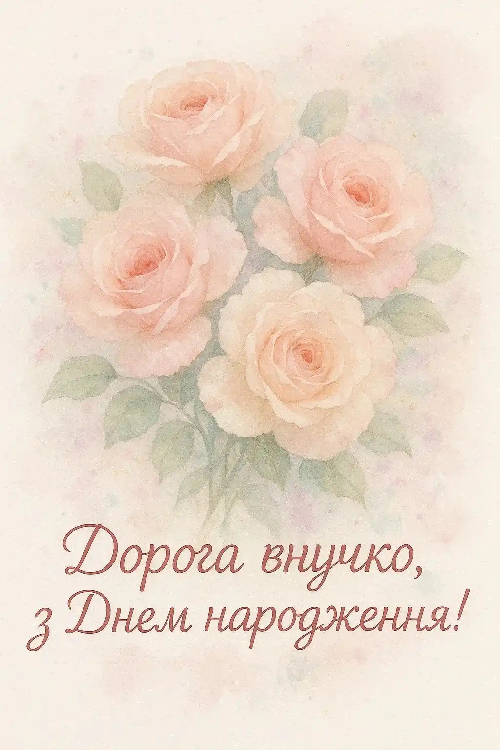 Привітання з днем народження внучці 20 років