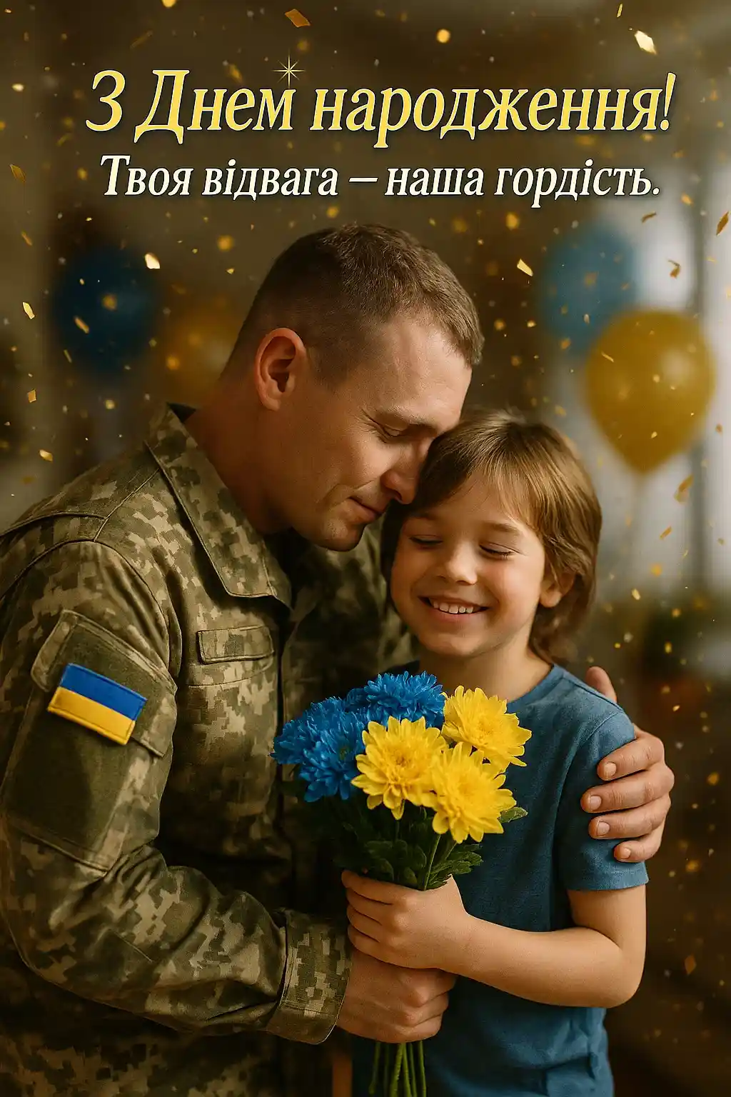 Привітання з днем народження воїну зсу
