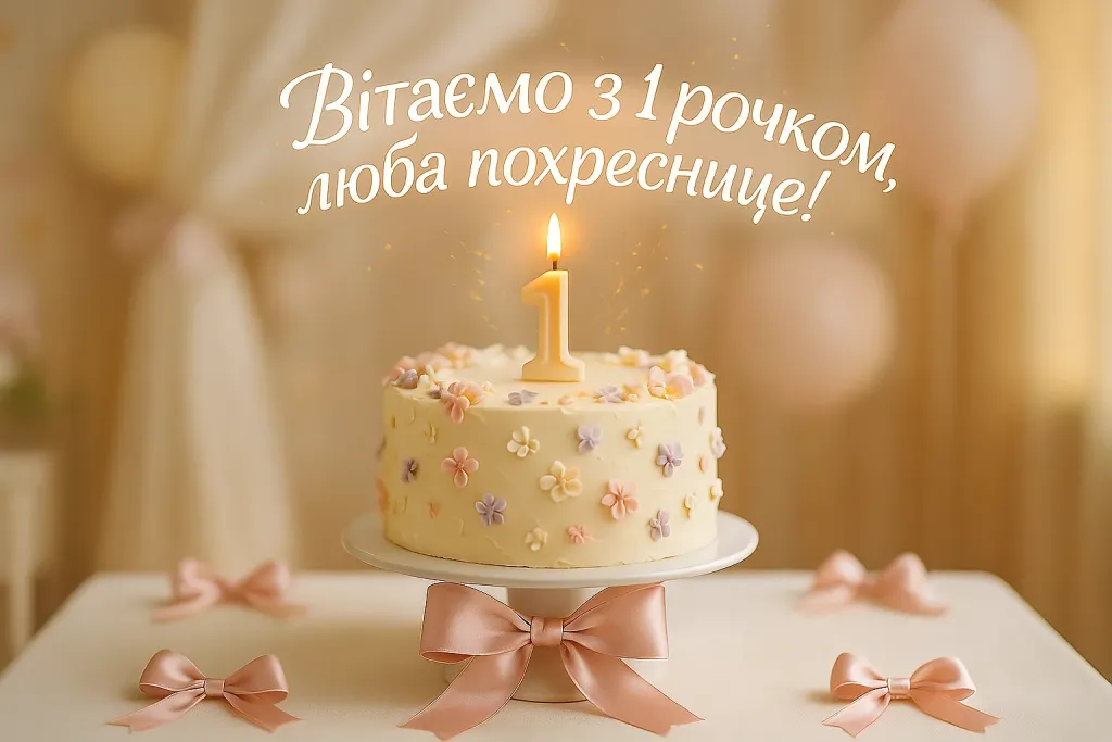 Привітання похресниці з днем народження 1 рік Привітання похресниці з днем народження 1 рік