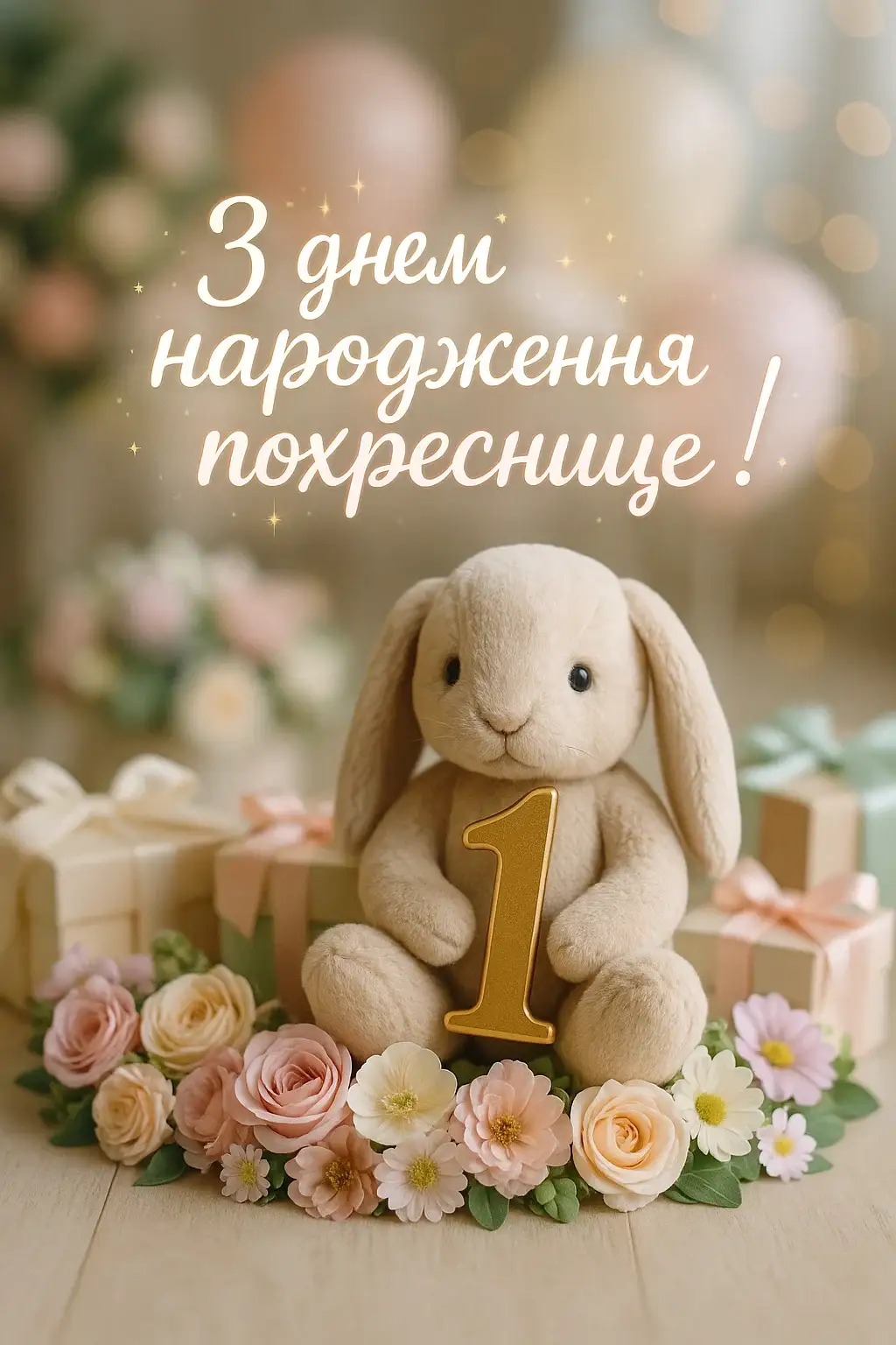 Привітання похресниці з днем народження 1 рік Привітання похресниці з днем народження 1 рік