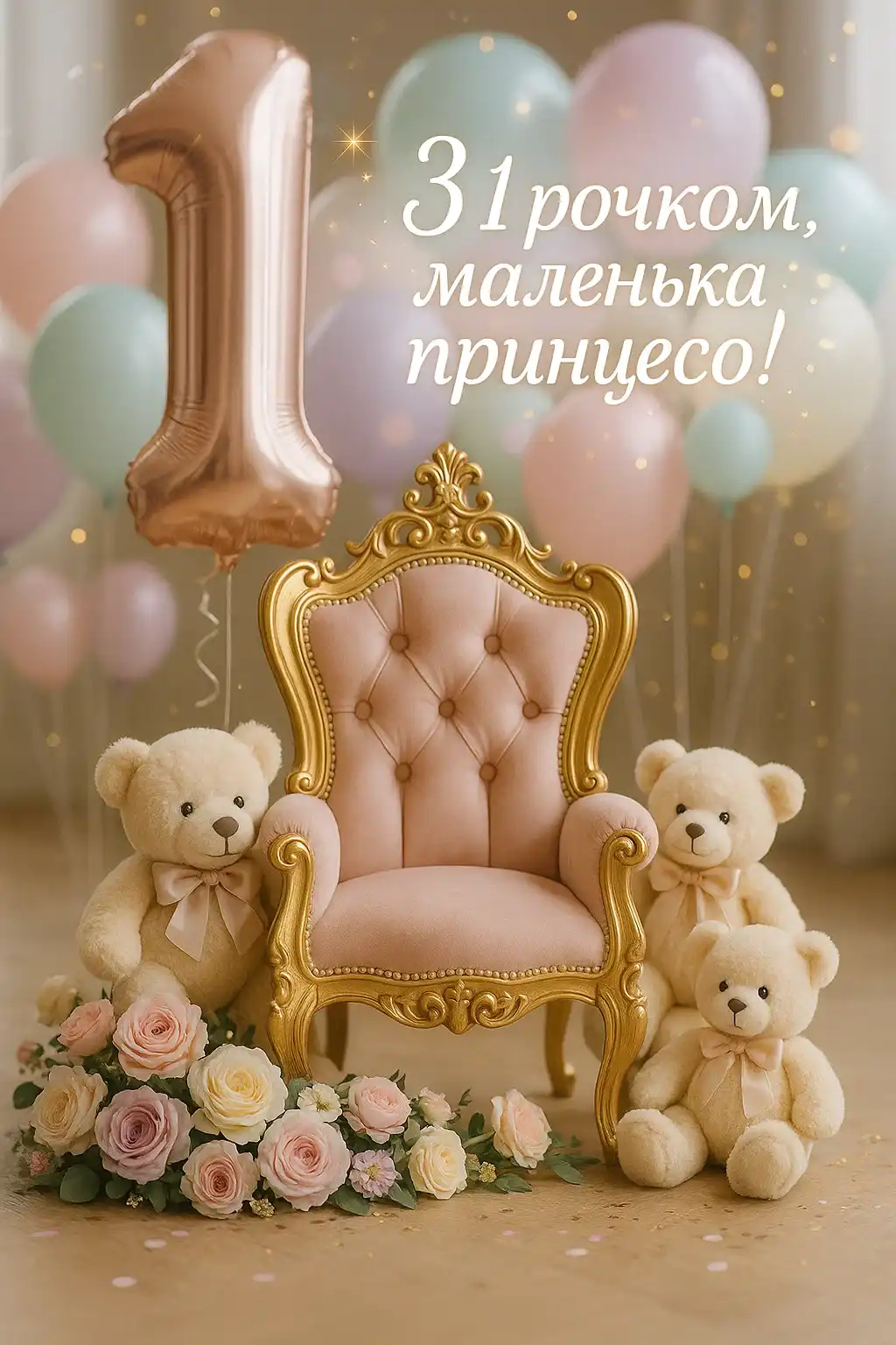 Привітання похресниці з днем народження 1 рік Привітання похресниці з днем народження 1 рік