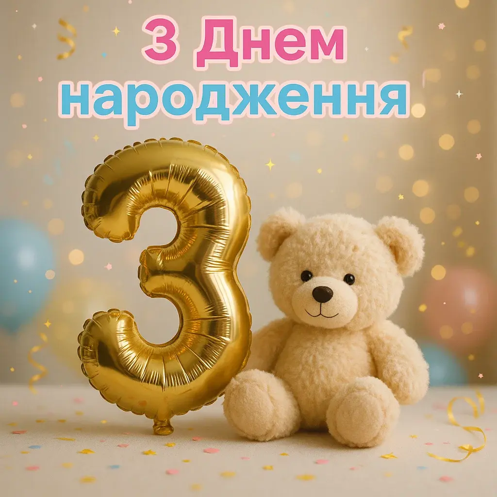 Привітання з днем народження хлопчику 3 роки Привітання з днем народження хлопчику 3 роки