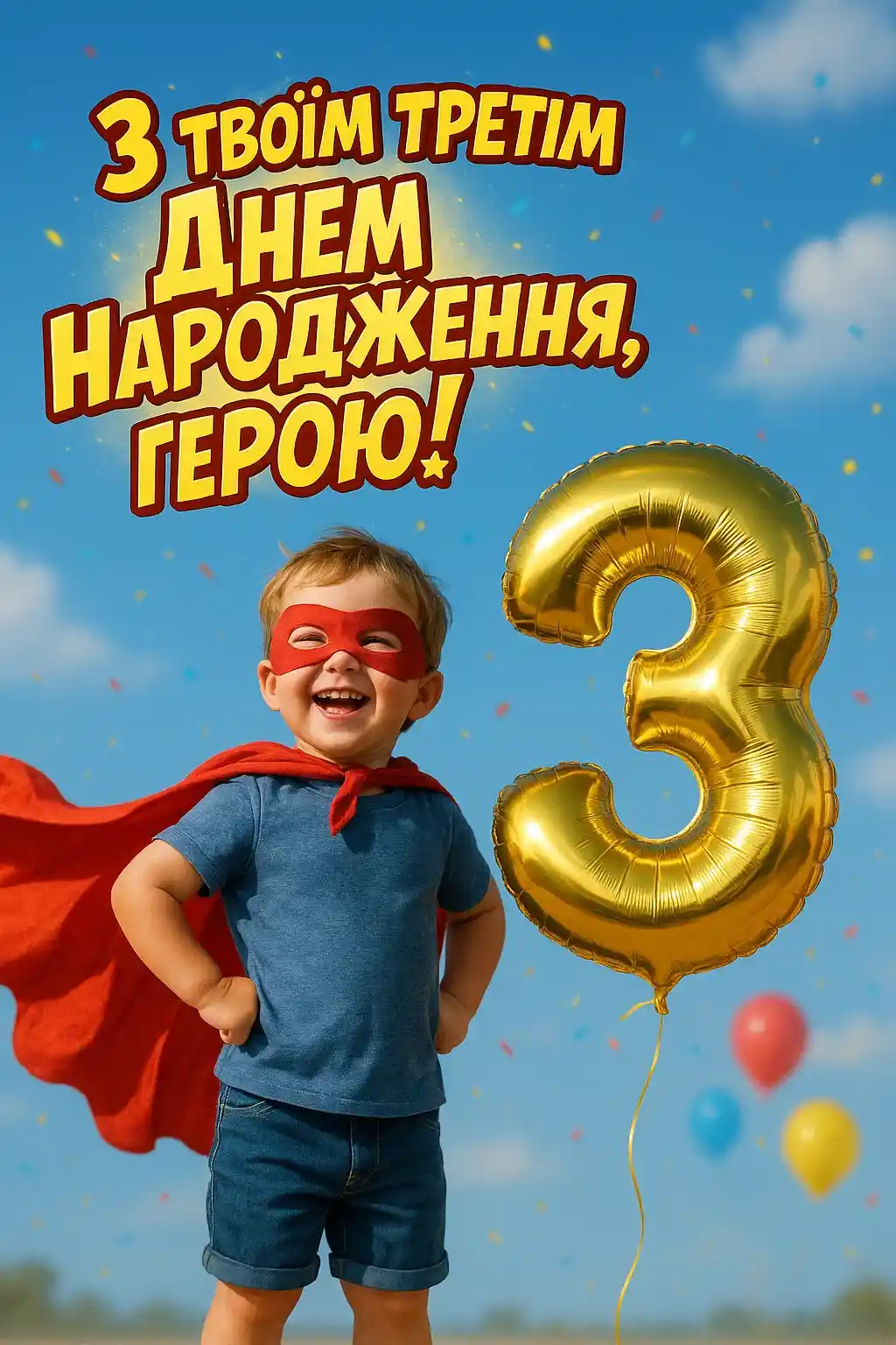 Привітання з днем народження хлопчику 3 роки Привітання з днем народження хлопчику 3 роки