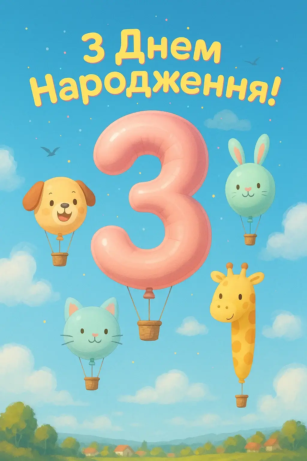 Привітання з днем народження хлопчику 3 роки Привітання з днем народження хлопчику 3 роки