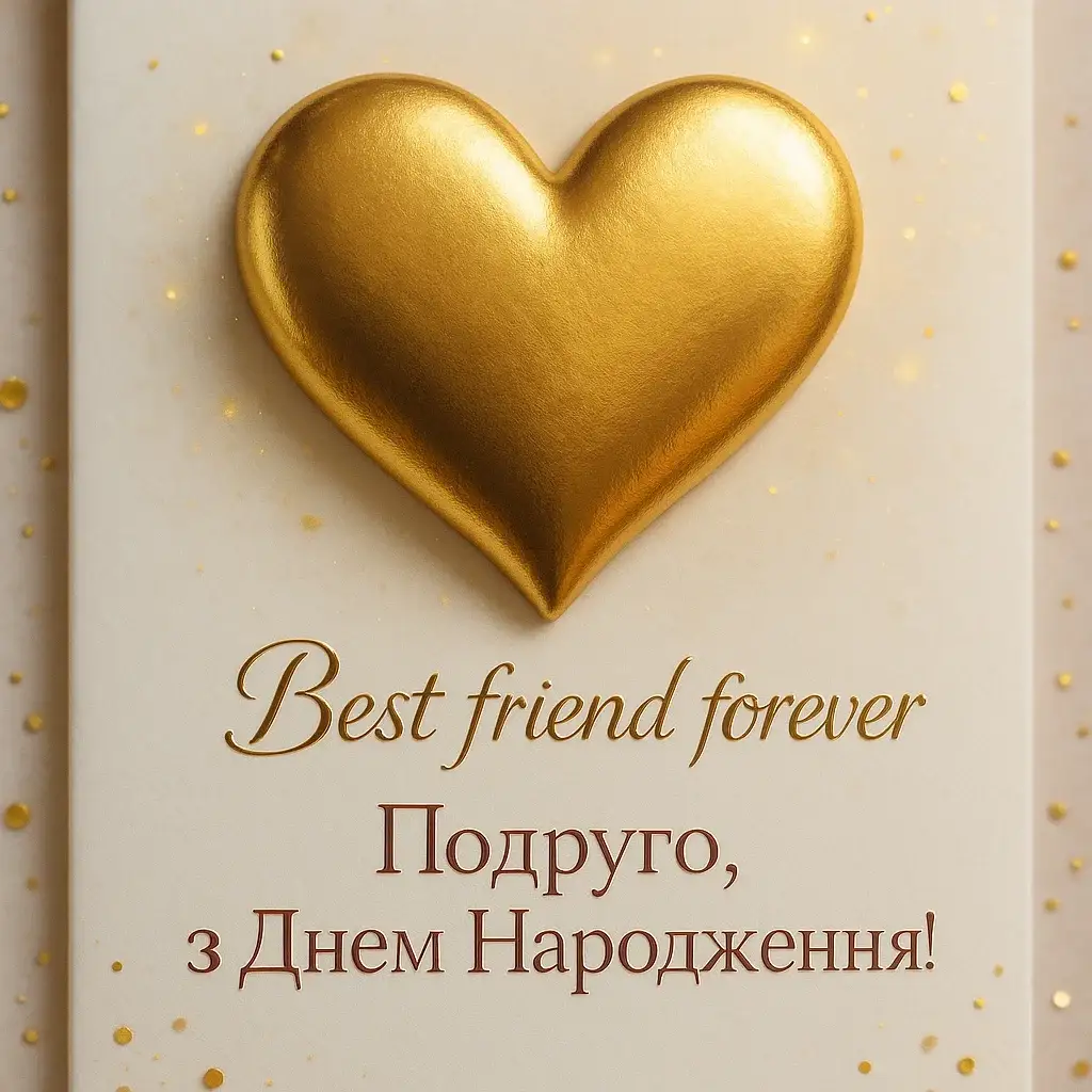 Гарне привітання з днем народження для подруги