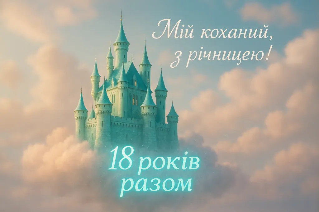 Привітання з бірюзовим весіллям для коханого чоловіка на 18 років весілля Привітання з бірюзовим весіллям для коханого чоловіка на 18 років весілля