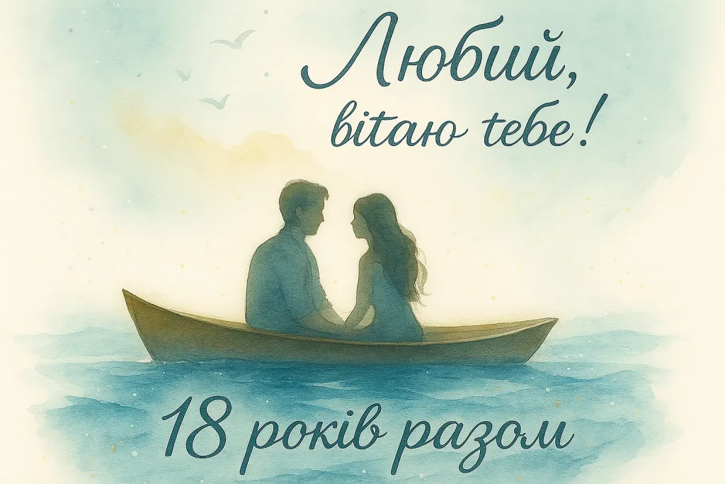 Привітання з бірюзовим весіллям для коханого чоловіка на 18 років весілля Привітання з бірюзовим весіллям для коханого чоловіка на 18 років весілля