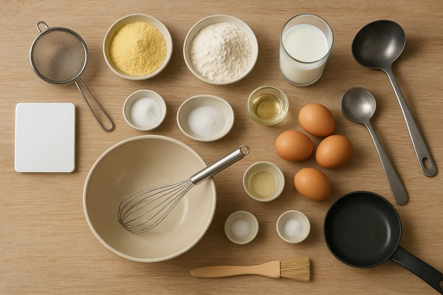 Млинці з кукурудзяної муки: рецепт корисного сніданку
